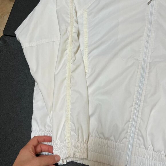 Vintage 90s FILA White Track Jacket Men’s L Women’s XL Cropped Windbreaker - Picture 5 of 7